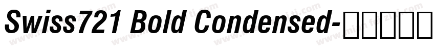 Swiss721 Bold Condensed字体转换